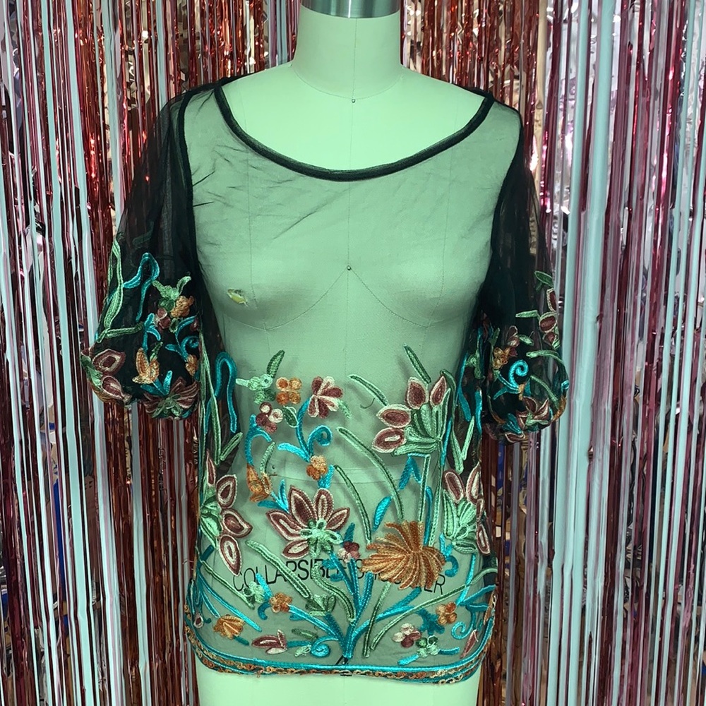 See thru flower top.